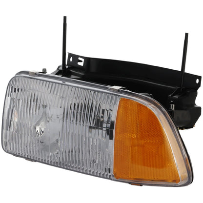 Driver Side Headlight for GMC Sonoma (1994–1997) Halogen with Bulb SL SLE SLS