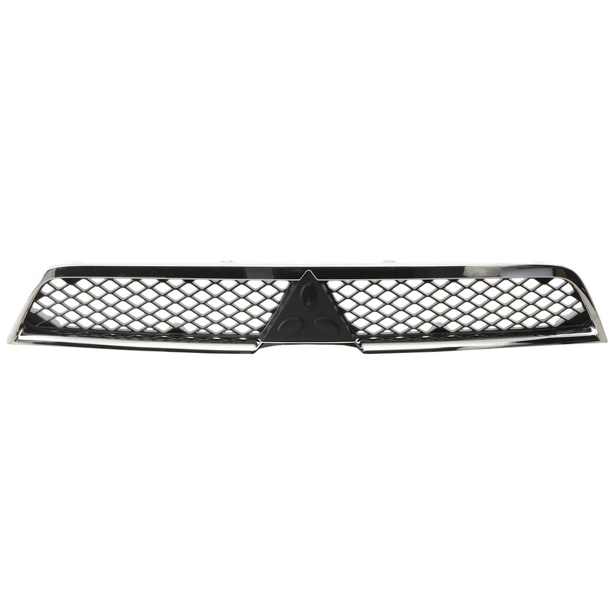 Grille for Mitsubishi Lancer (2008–2012, 2014–2015) Chrome Shell, Black Insert