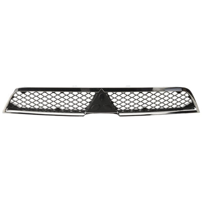 Grille for Mitsubishi Lancer (2008–2012, 2014–2015) Chrome Shell, Black Insert