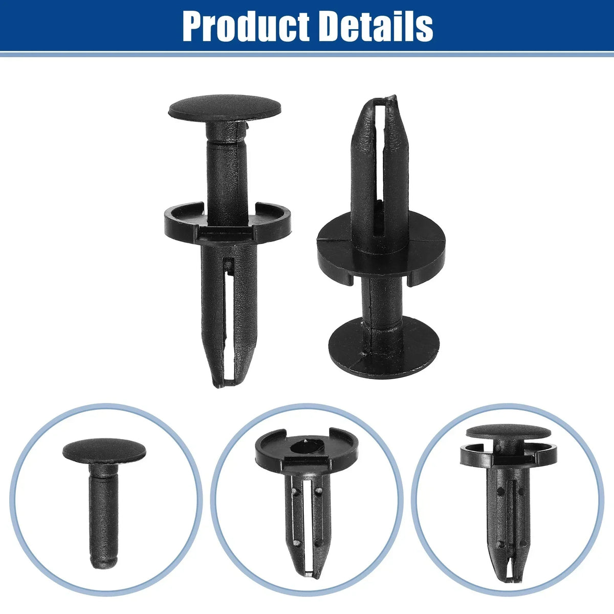 Bumper Cover Retainer Clips - 25 Push Type for Chrysler 200 (2011-2014)
