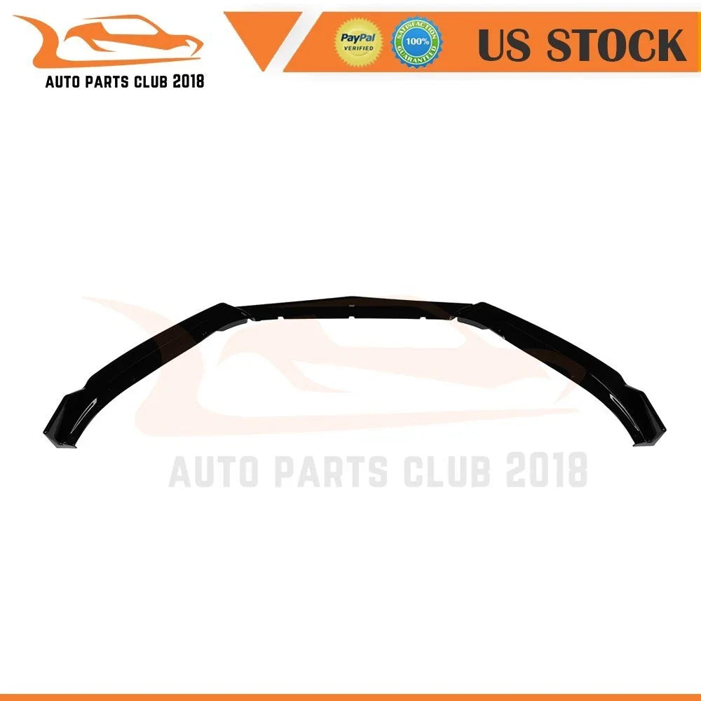 Front Bumper Lip Spoiler for Mazda 3 (2016–2018) Glossy Black