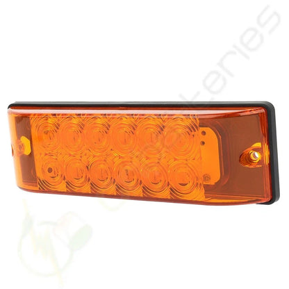 Amber LED Side Turn Tail Lights - 8 Inch, 2X for Boat & Pickup Truck