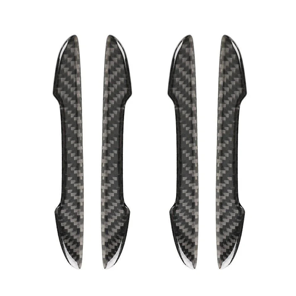 Door Edge Protection Trim Stickers - Universal Black Carbon Fiber