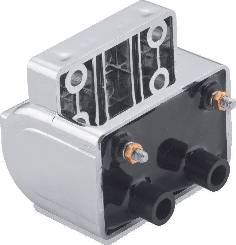 Ignition Coil Set of 2 for Harley-Davidson Big Twin (1985–1999) & XL (1985–2003) Chrome Replaces H-D 31614-83A