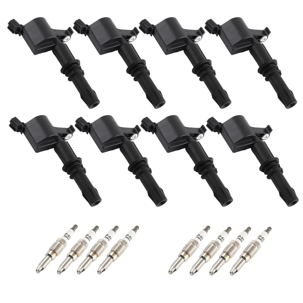 Set of 8 Ignition Coils & Spark Plugs for Ford F-150 F-250 F-350 (1997–2008)