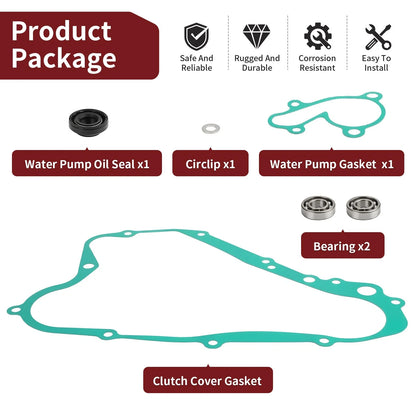 Water Pump Seals and Clutch Cover Gasket for Suzuki RM125M 1989-1991