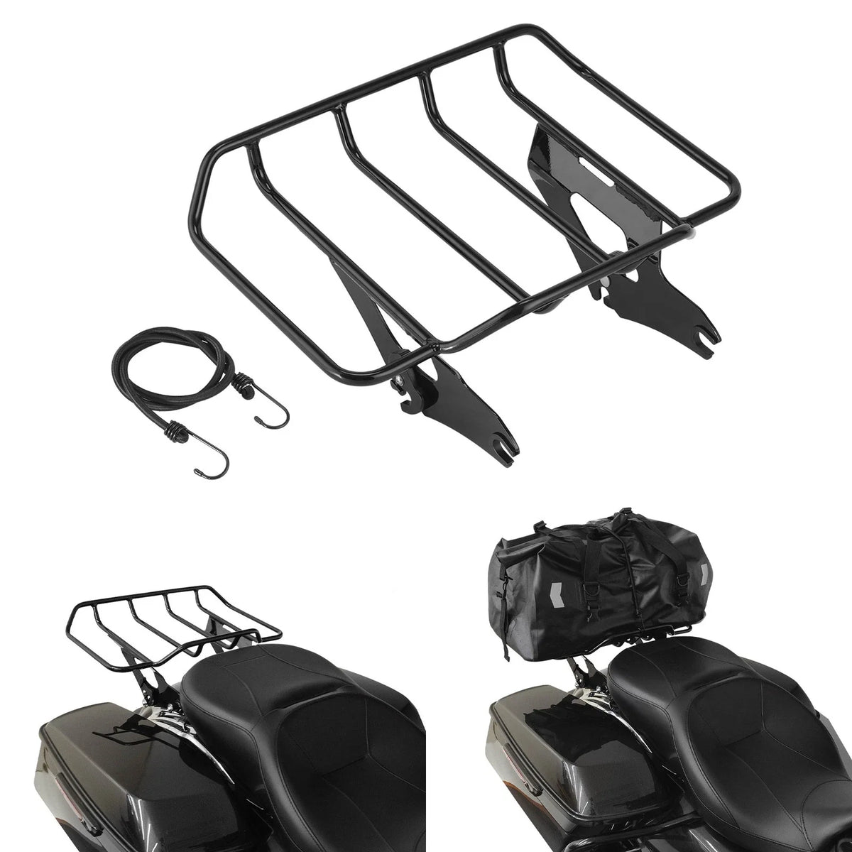 Rear Quick Release Luggage Rack & Docking Kit for Harley Touring (2014–2025)