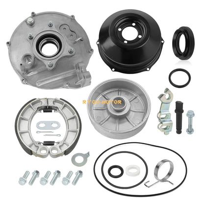 Set of 4 Rear Brake Plate Drum Hub Cover Shoes for Honda Rancher 420 (2007–2013)