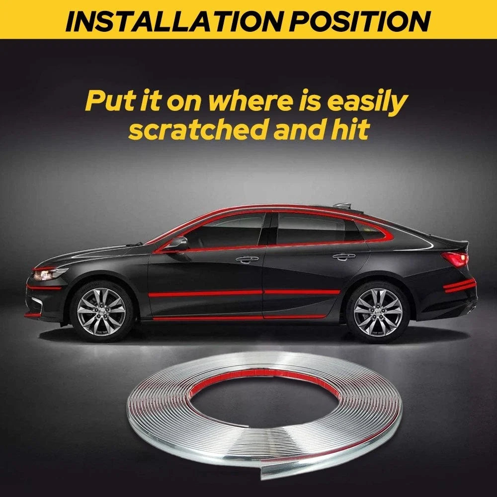 Car U-Shape Door Molding Trim Seal Protector - 24.6ft Length