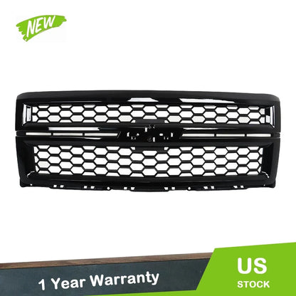 Upper Front Grille Set Replacement for Chevrolet Silverado 1500 (2014-2015)