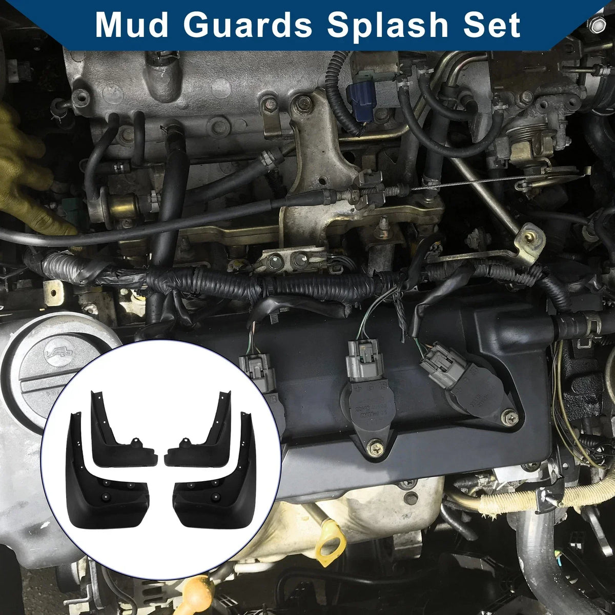Mud Flaps - Splash Guard Set for BMW X6 (2018-2019)