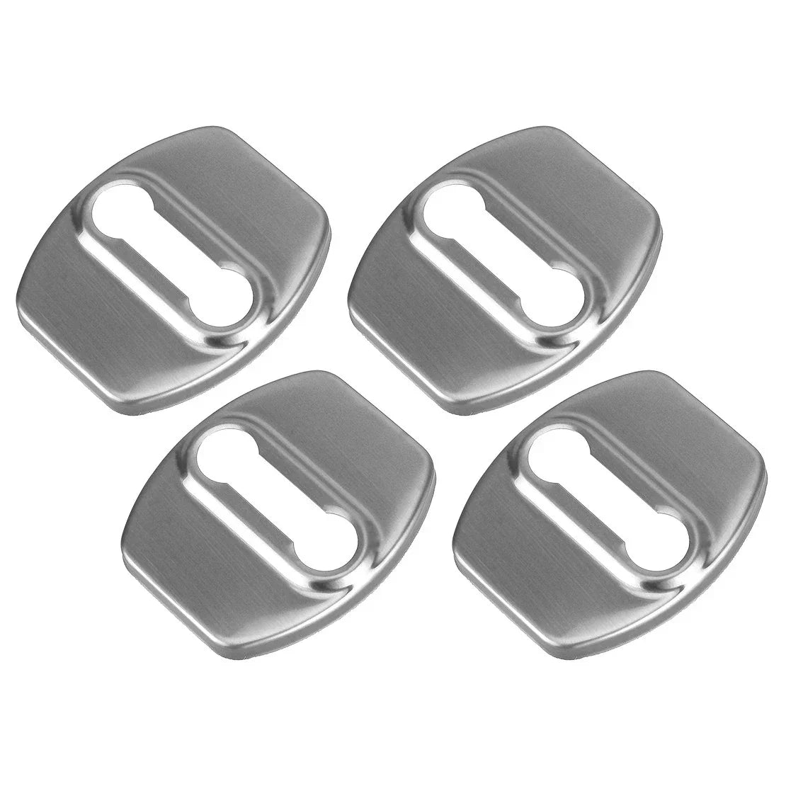Set of 4 Silver Stainless Steel Door Lock Protectors for Kia GT