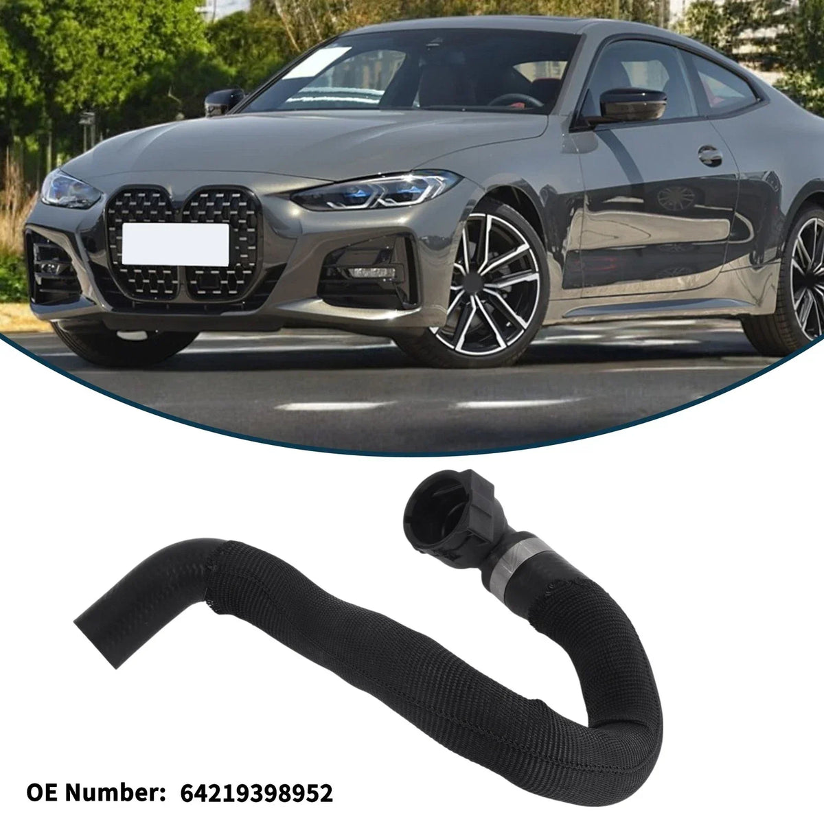 Radiator Hose for 230i Base 2.0L BMW Warm Water Pipe (2022-2025)