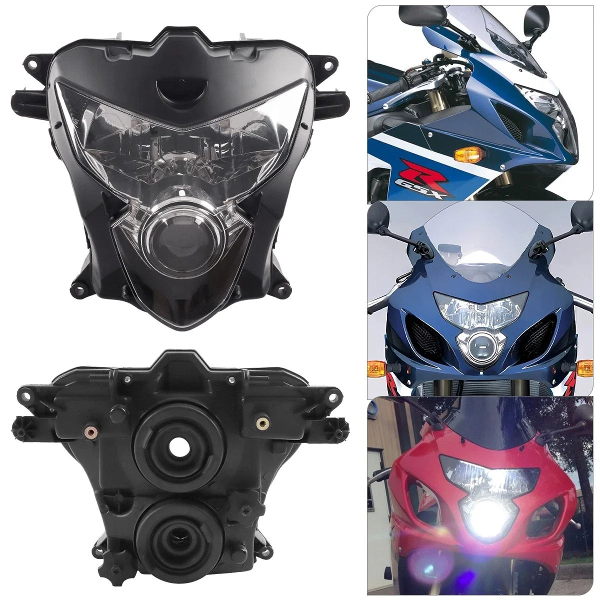 Front Headlight Assembly for Suzuki GSXR 600 750 (2004–2005)