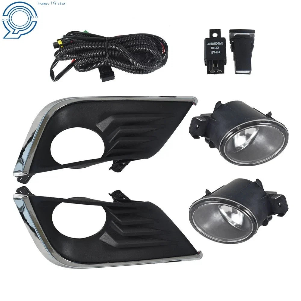 Fog Lights for Nissan Altima (2016–2018) Clear Lens with Bezel