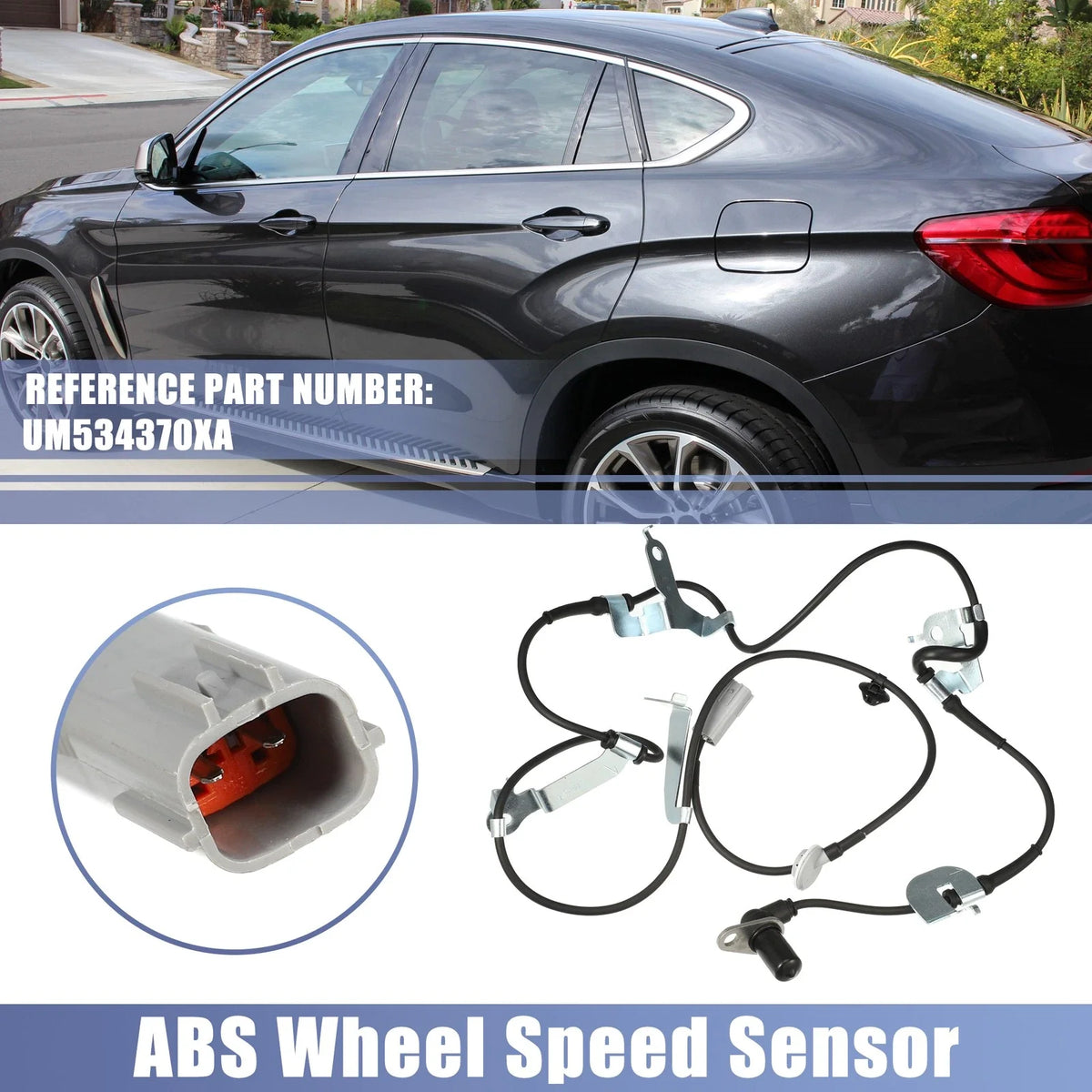 Front Right ABS Wheel Speed Sensor for Mazda BT-50 B2500 (2006–2011) No. UM534370XA