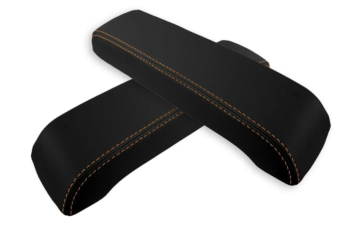 Console Lid Pull Over Cover for Infiniti FX35 (2003–2005) Orange Stitch