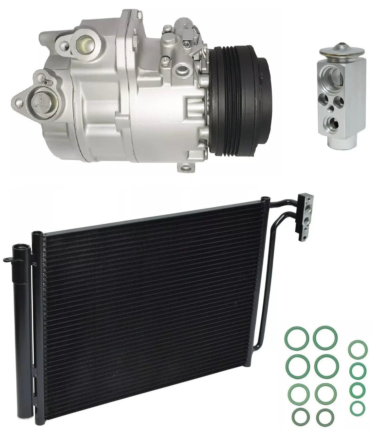AC Compressor Kit with Condenser for BMW X5 3.0L (2003–2006)