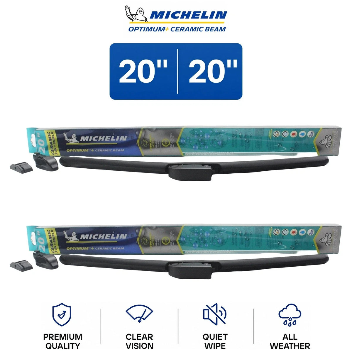 20" Ceramic Beam Wiper Blades Set of 2 for GMC 1994–2004