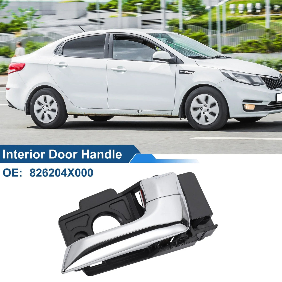 Front Driver Side Interior Door Handle for Kia K2 (2013–2015) No. 826204X000
