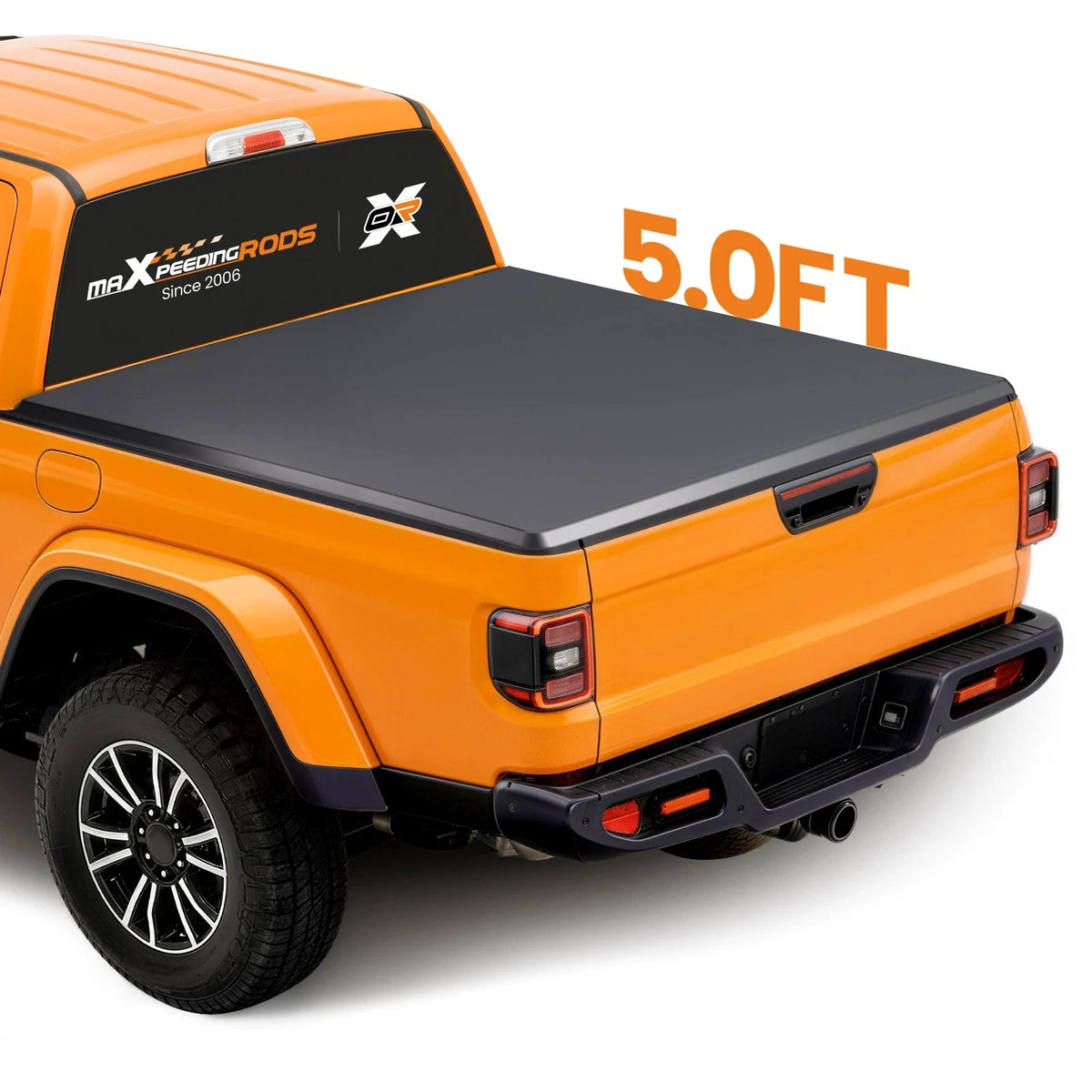 Soft Vinyl Tonneau Cover 5ft for Jeep Gladiator 2020-2026, Tri-Fold