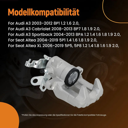 Rear Left Brake Caliper 2008-2013 for Audi A3 Convertible 1K0615423J