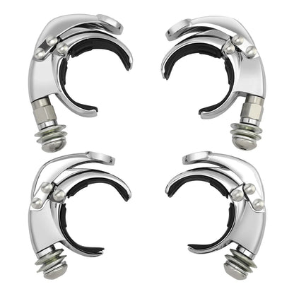 2 Windshield Clamps for Harley Fat Bob (2018–2024) & Sportster S (2021–2025)