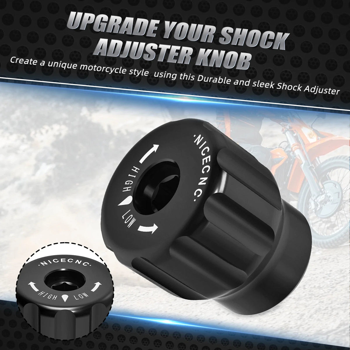 Rear Shock Pre-Load Adjustment Knob 60000323S for KTM 1390 Super Duke R (2024)