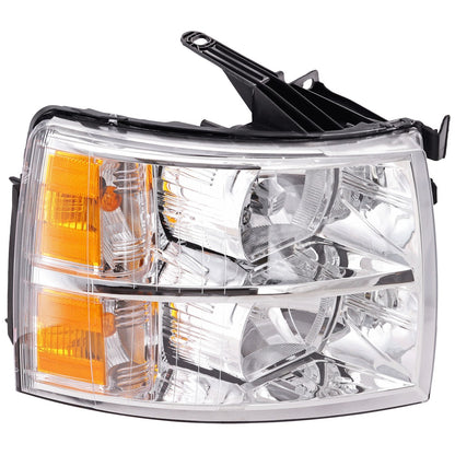 Passenger Side Headlight for Chevrolet Silverado 1500 (2007–2013) Halogen