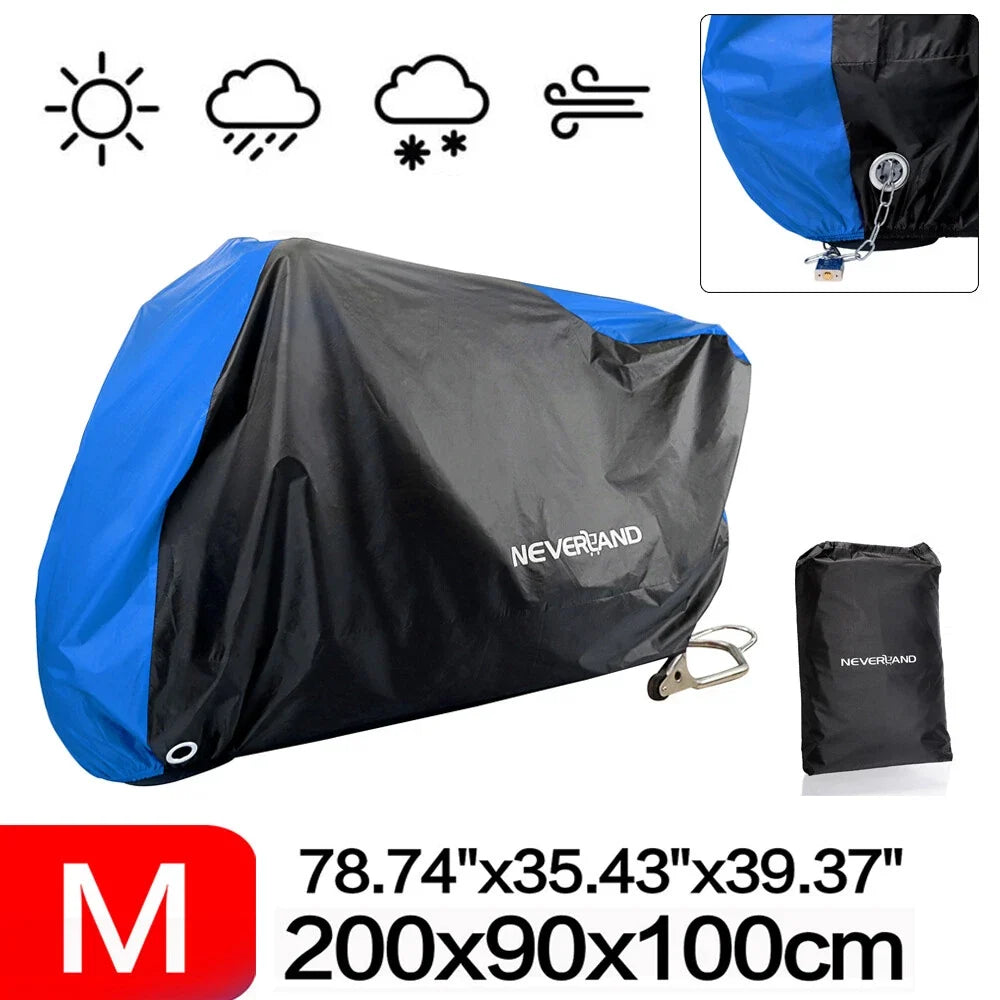 Motorcycle Bike Cover for All Weather Protection (M)