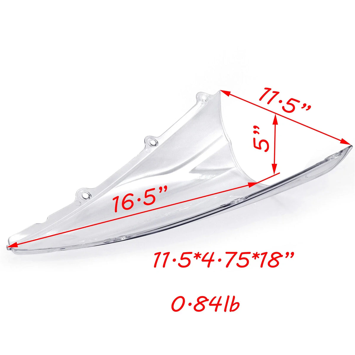 Clear Double Bubble Windshield for Yamaha YZF 1000 R1 (2002–2003)