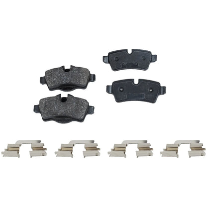 Rear Brake Disc Rotors with Pads Kit for Mini Cooper 2007-2008