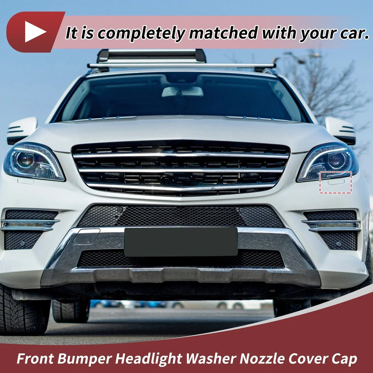 Front Left Washer Nozzle Cover for Mercedes-Benz ML350 (2012-2015) - Brown