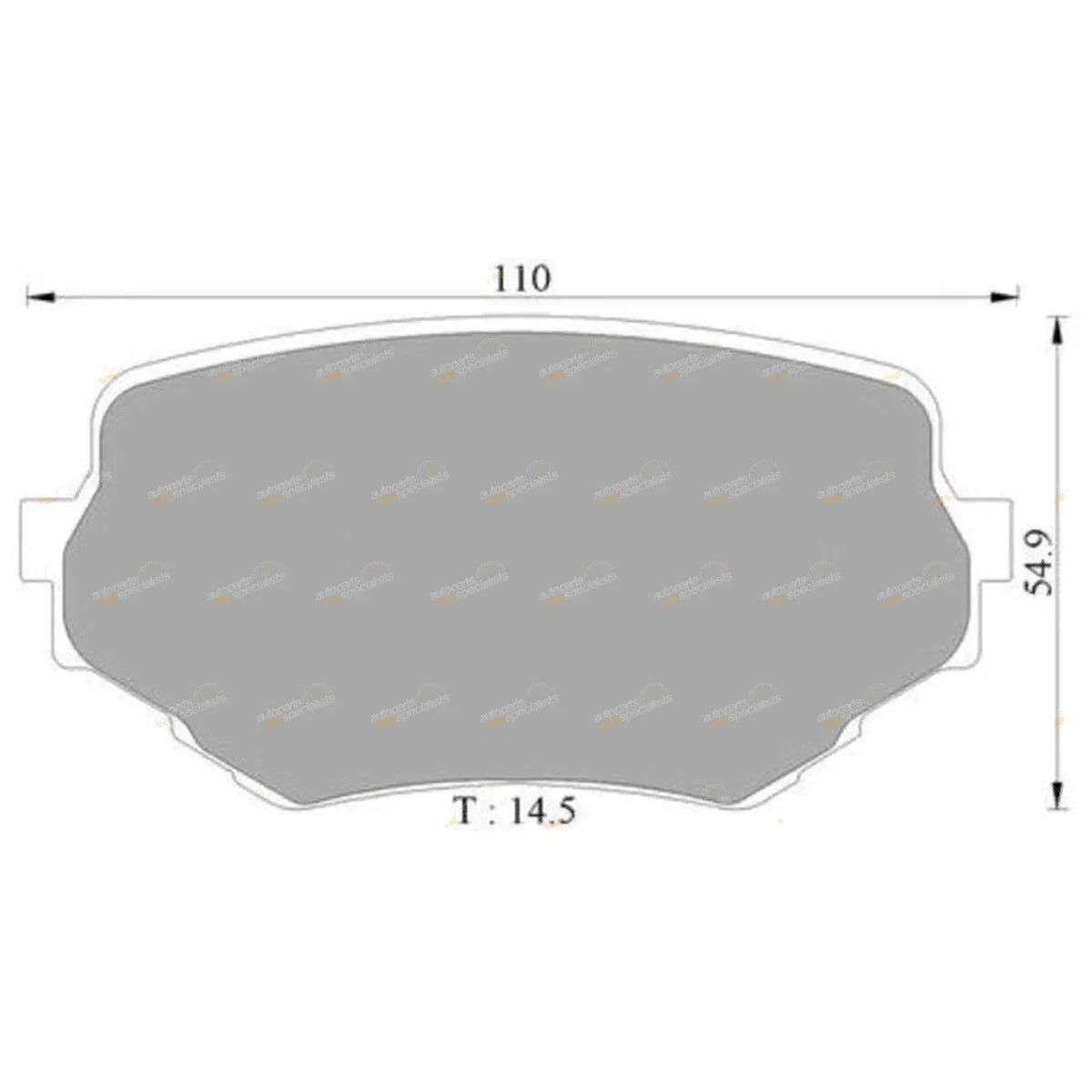 Front Brake Pad Set for Suzuki Grand Vitara (1998-2005)