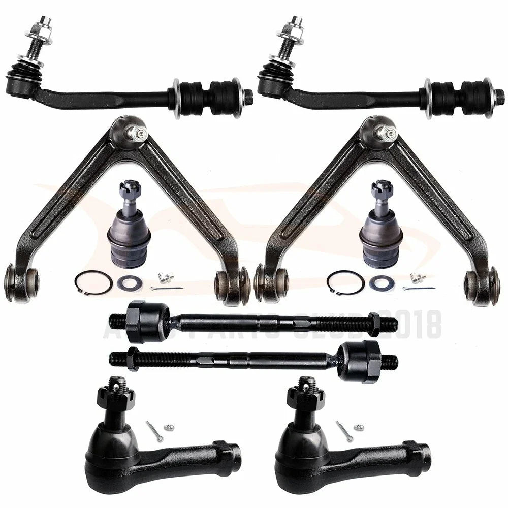Set of 10 Control Arm Tie Rod Ends for Chrysler Aspen (2007–2009)