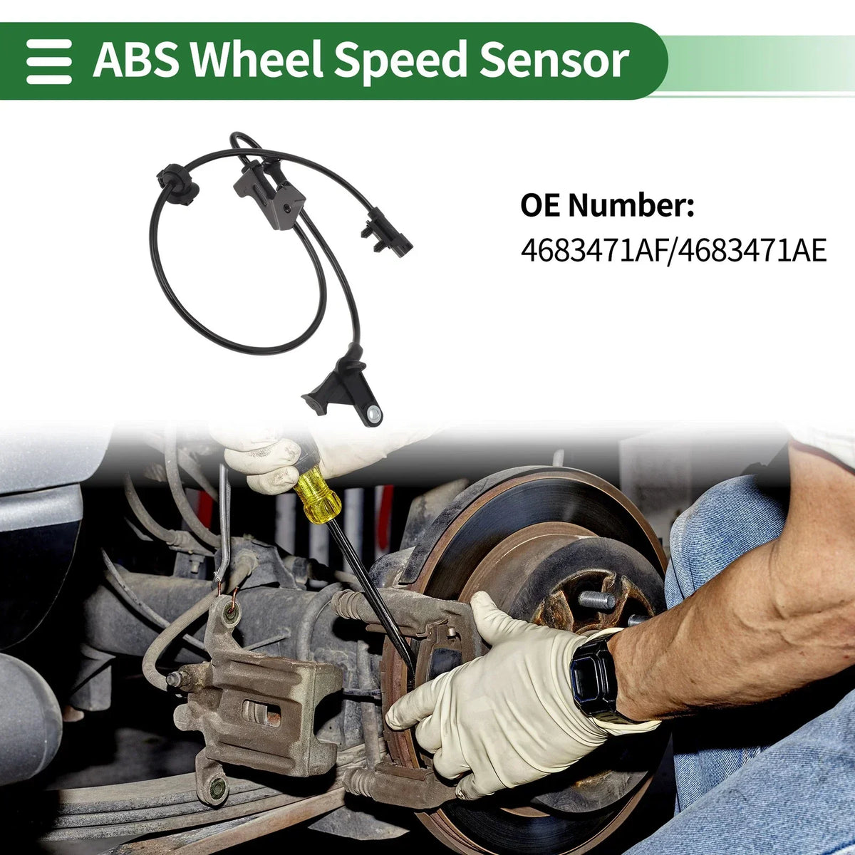 ABS Wheel Speed Sensor Front Left for Caravan 2011-2020