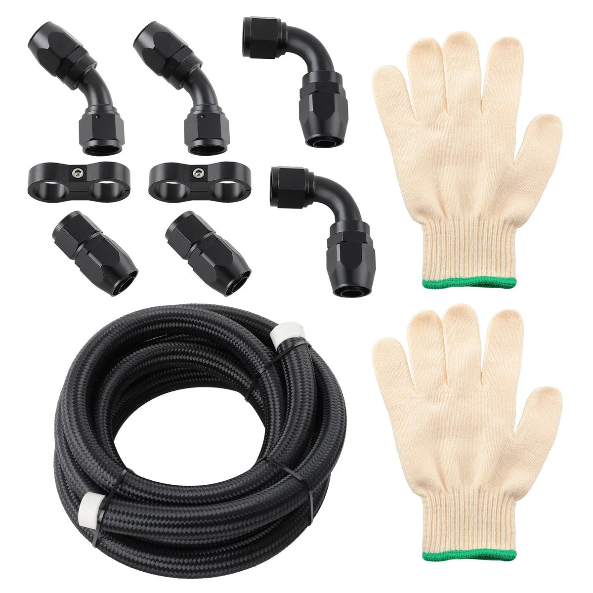 Nylon Braided Fuel Line Hose 10FT 12AN for Universal Applications