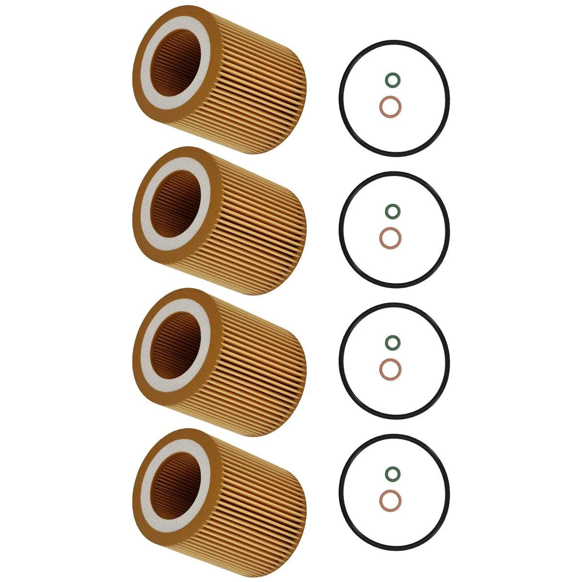 Set of 4 Oil Filters for 1998 BMW Z3 11427854049 CH10075