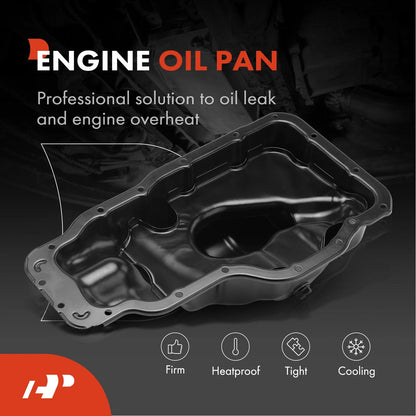 Engine Oil Pan Compatible with Hyundai Elantra 2015-2020, Sonata 2016-2019