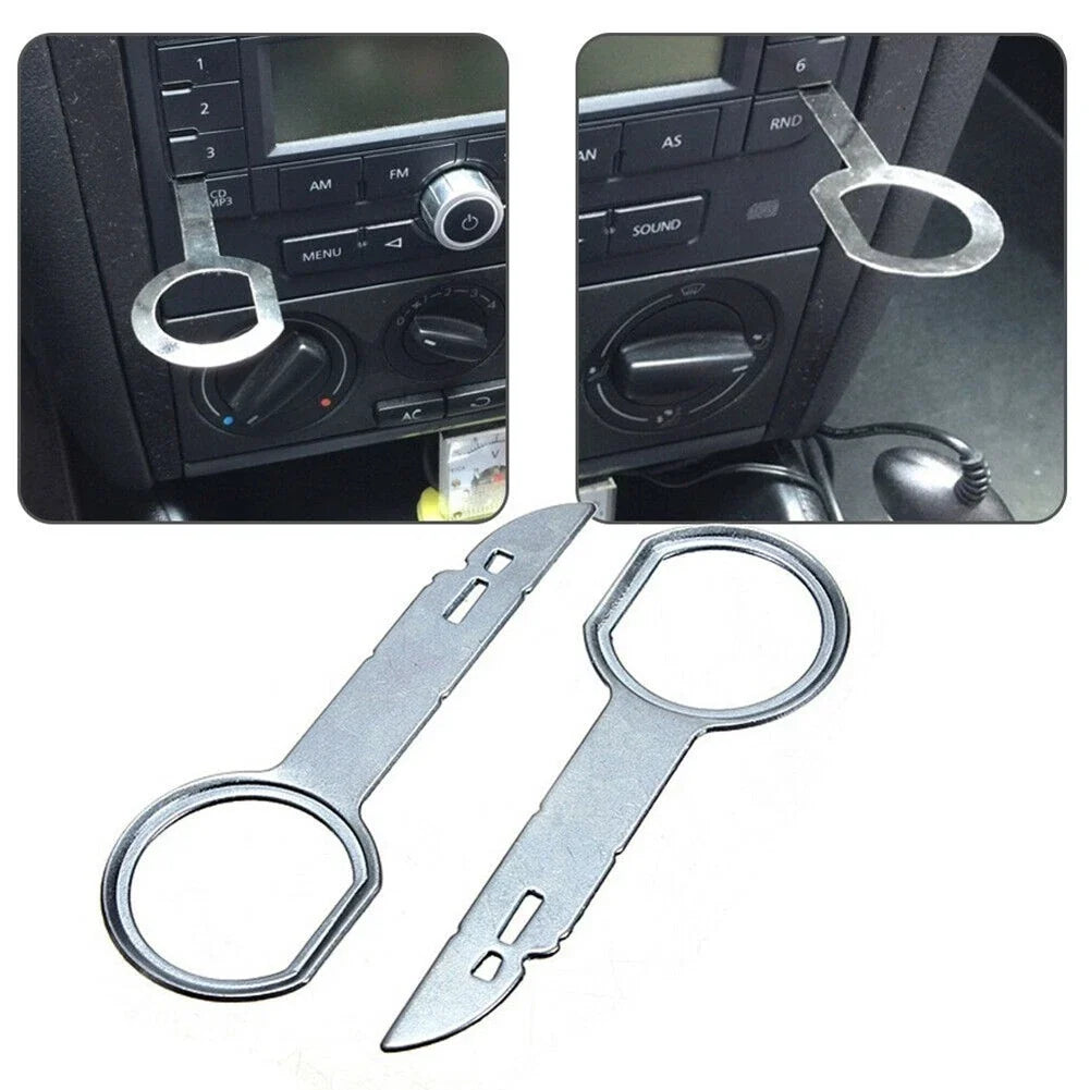 2pcs Radio Tools for Car Stereo Removal Accessory