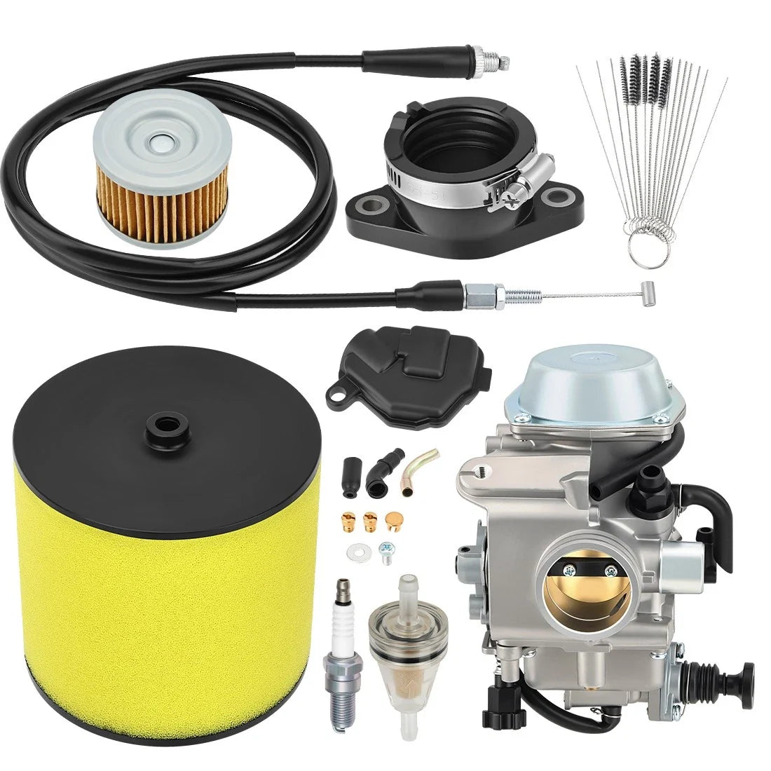 Carburetor for Honda Fourtrax 300 TRX300 TRX300FW (1993–2000) w/Air & Oil Filter Kit