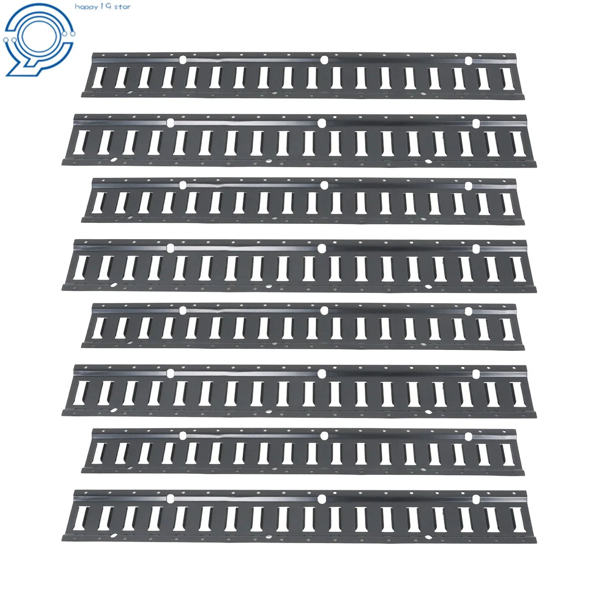 Set of 8 E Track Rails for Enclosed Trailer (3')