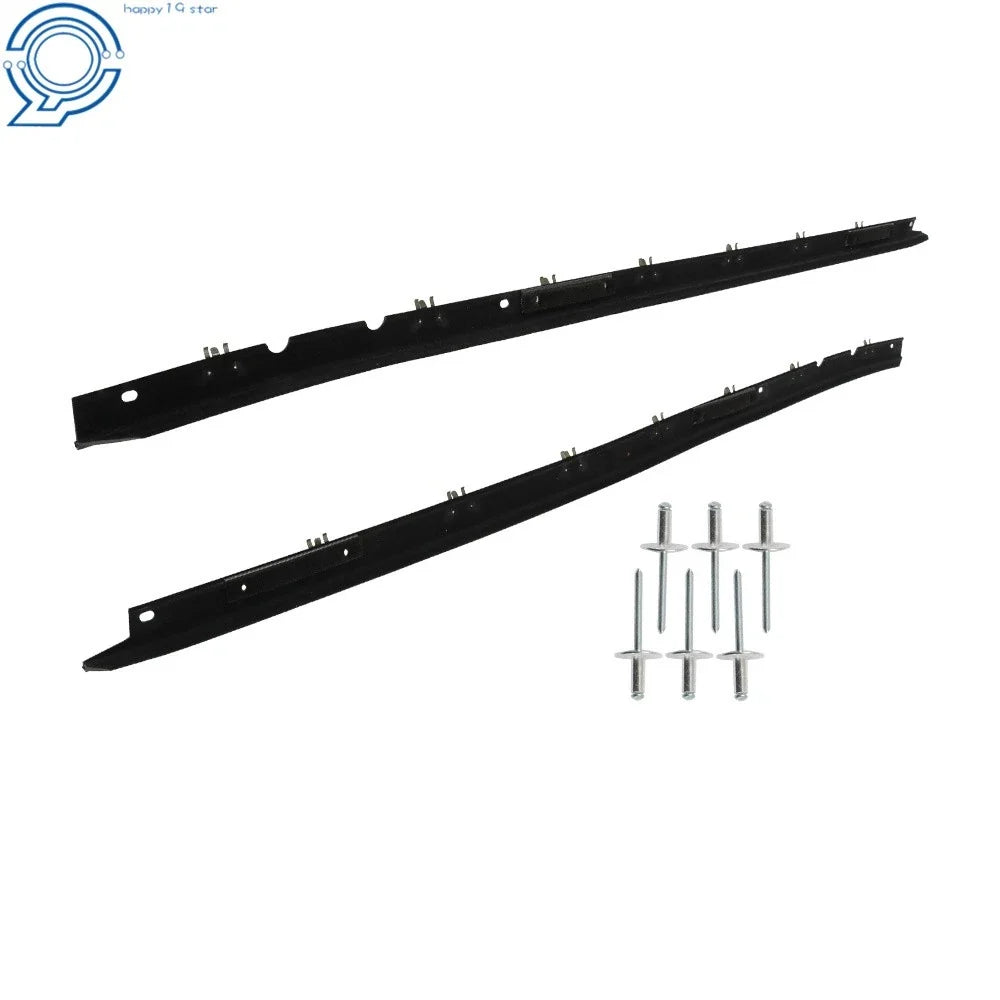 Set of 2 Window Sweep Weatherstrips for Corvette C4 (1984–1996)