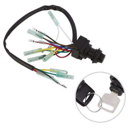 Key Assembly Ignition Switch for Yamaha Outboard Control Box 703-82510-45-00