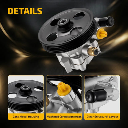 Power Steering Pump with Pulley for Lincoln MKZ MKX (2007–2012) 20-1401