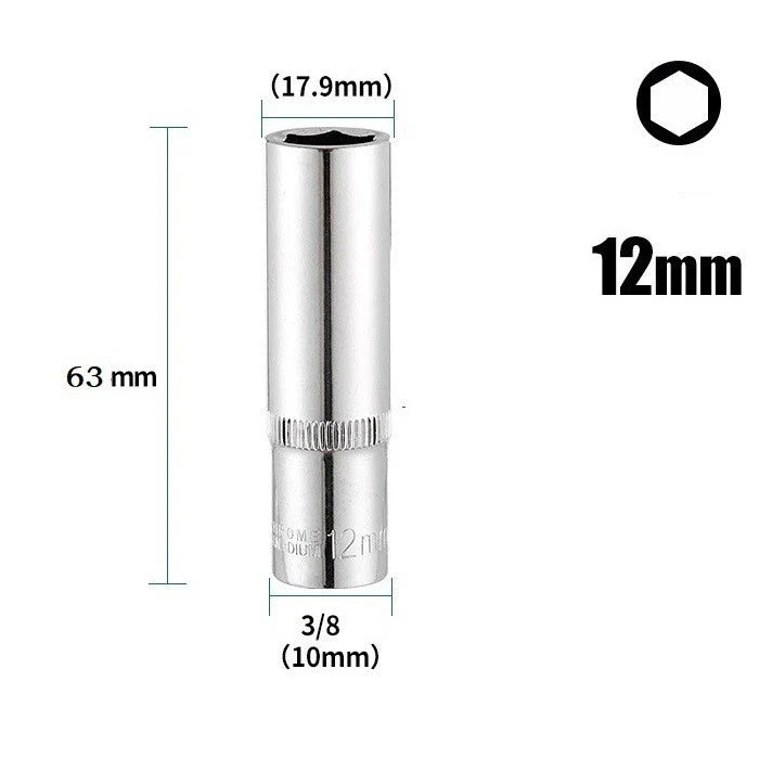 3/8 Hex Socket Wrench Heads for Heavy Duty Applications