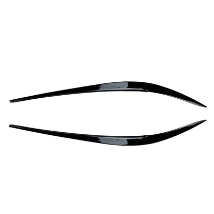 Set of 2 Black Front Headlight Eyelid Eyebrow Trims for BMW 3 Series G20 G28 (2019–2021)