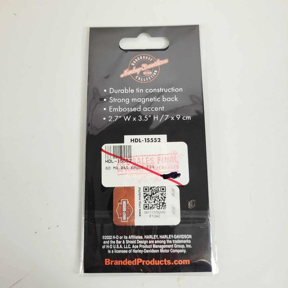 Eagle Tin Magnet for Harley-Davidson - Custom Shape, 2.7 x 3.5