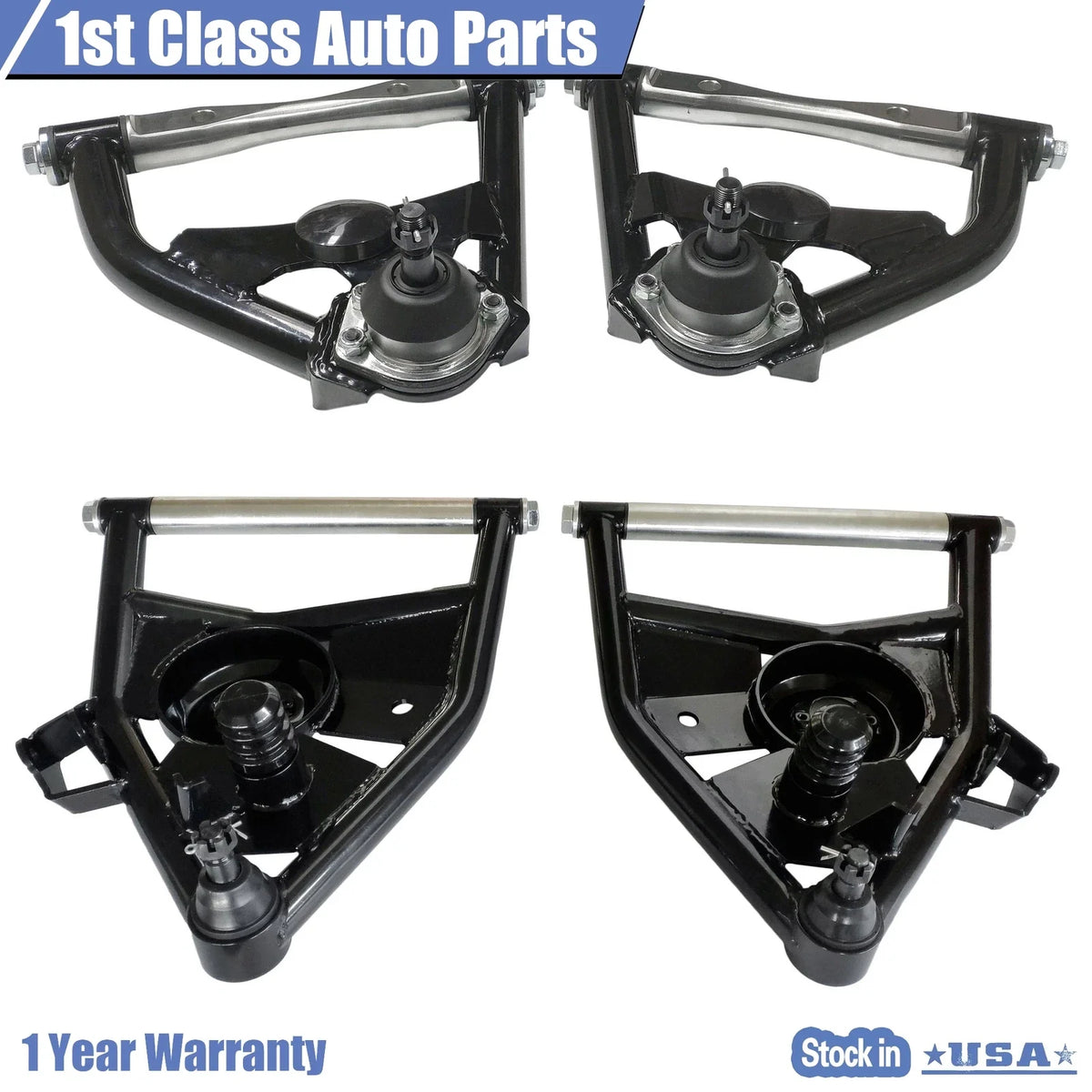 Set of 4 Front Upper Lower Control Arms for Chevy C10 (1963–1972)