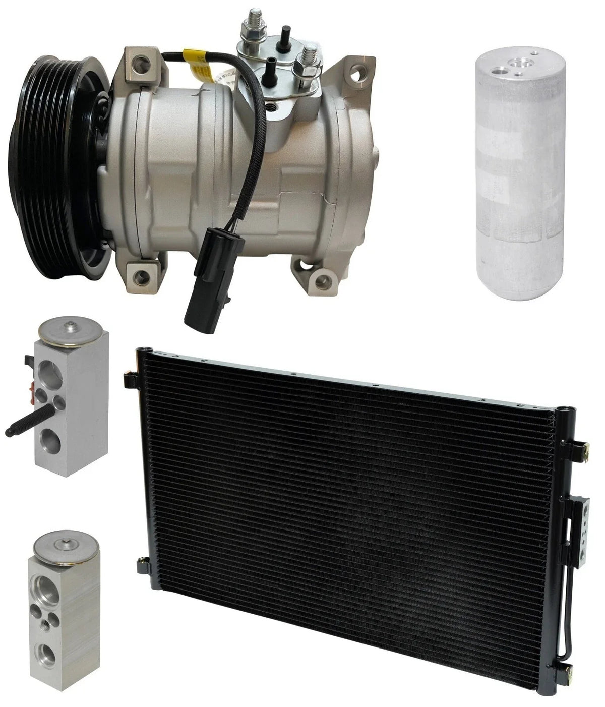AC Compressor Kit with Condenser for Chrysler Voyager 2.4L (2002–2007)